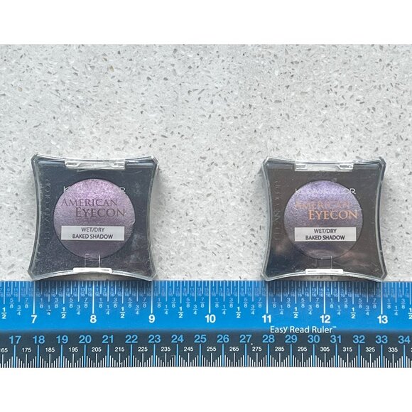 Kleancolor American Eyecon 2 Wet/Dry Baked eyeshadows Plum & Glitter Amethyst - Picture 1 of 4